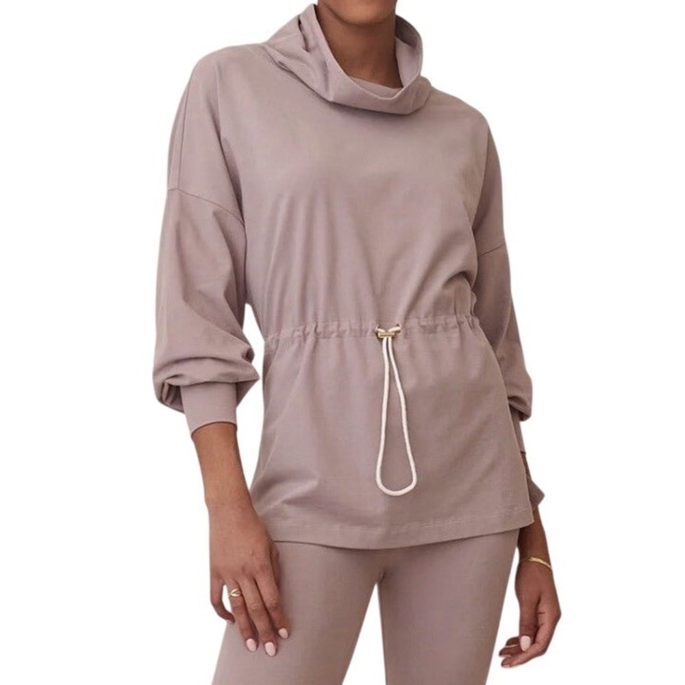 Gray State Rowan Sweatshirt Quail Funnel Neck‎ Drawstring Women's 2